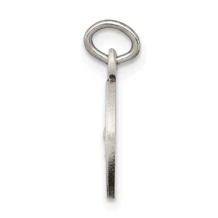 TreasureFineJewelers Rings Sterling Silver Antiqued Baptism Medal