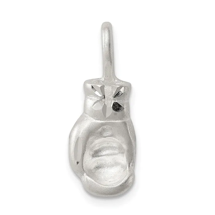 TreasureFineJewelers Rings Sterling Silver Boxing Glove Charm
