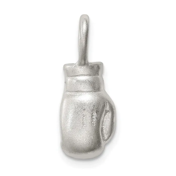 TreasureFineJewelers Rings Sterling Silver Boxing Glove Charm