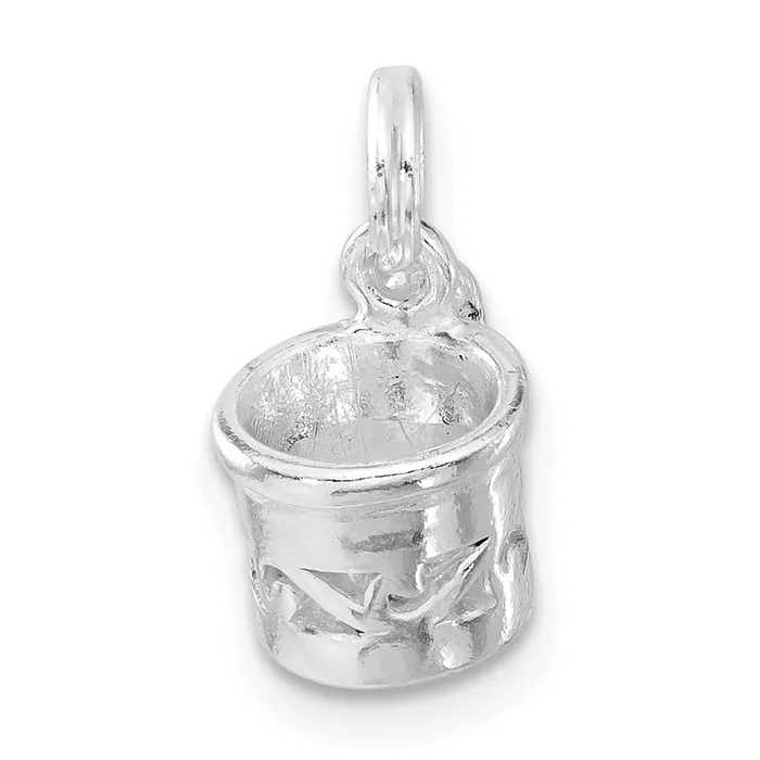 TreasureFineJewelers Rings Sterling Silver Polished Mug Charm
