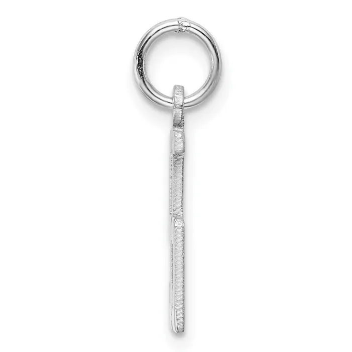 TreasureFineJewelers Rings Sterling SilverRhodiumplated Elongated Number 55 Charm