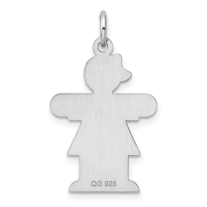 TreasureFineJewelers Rings Sterling Silver Rhodiumplated Hugs Kid Charm