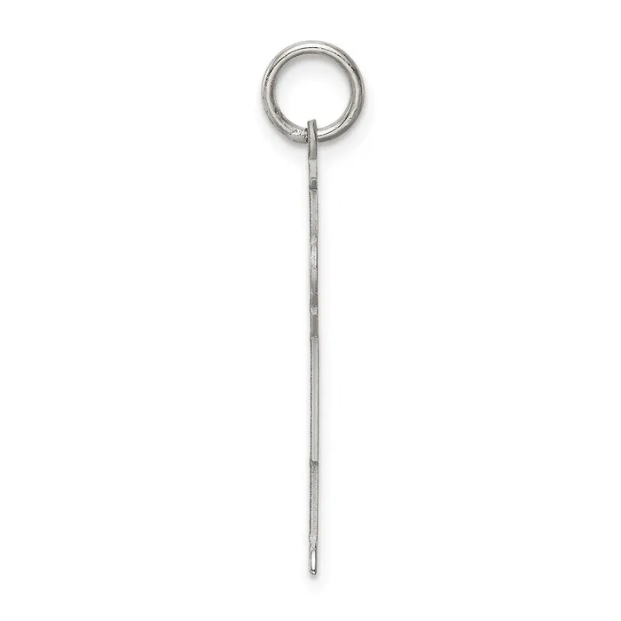 TreasureFineJewelers Rings Sterling Silver Rhodiumplated Kid Charm