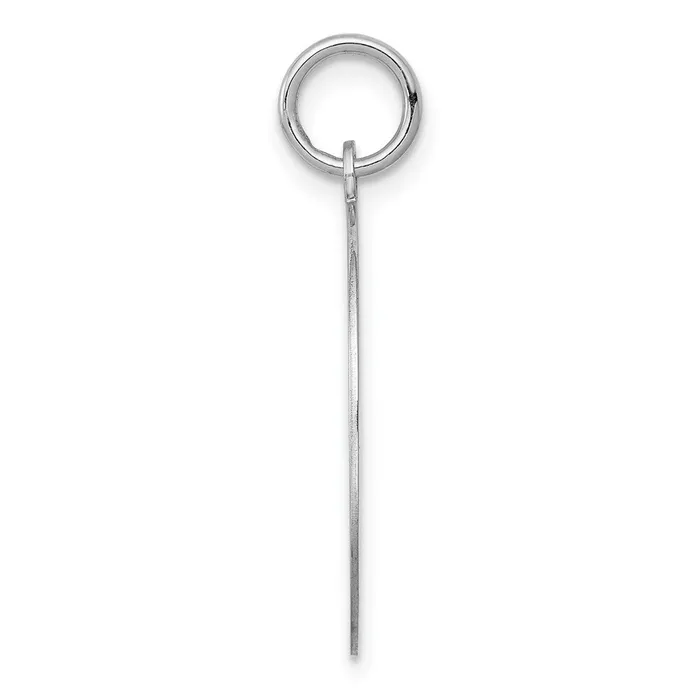 TreasureFineJewelers Rings Sterling Silver Rhodiumplated Samoyed Disc Charm