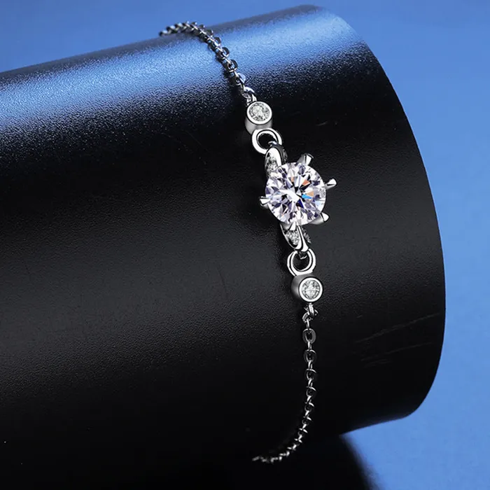 Trendolla Jewelry Bracelets Six Claws Fashion Design Moissanite Bracelet