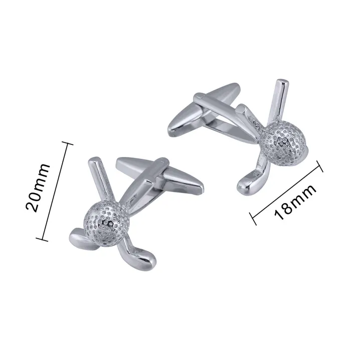 Trendolla Jewelry Rings Copper Silver Golf Club Cufflinks