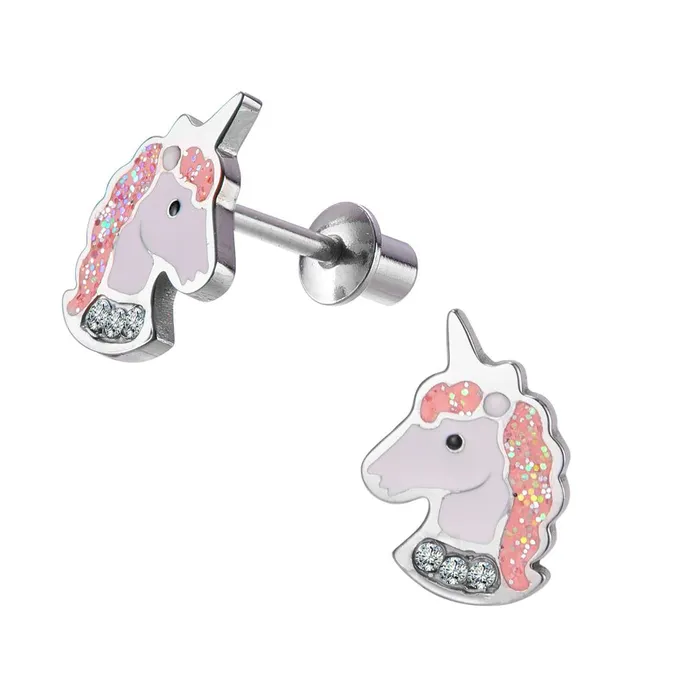 Unicorn Screwback Earrings Perfect Piercing Earrings