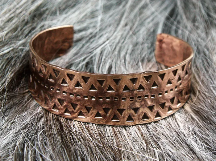 Valhallas silver Bronze Hand Stamped Bracelet Bracelets