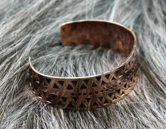 Valhallas silver Bronze Hand Stamped Bracelet Bracelets