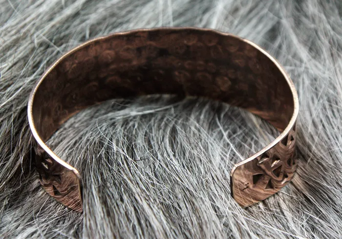 Valhallas silver Bronze Hand Stamped Bracelet Bracelets