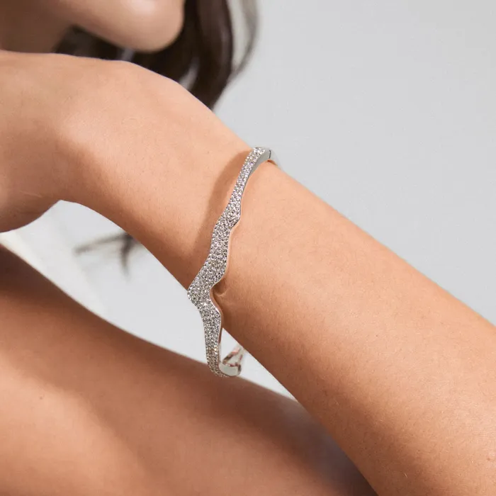 Bracelets Pilgrim Connect Silver Plated Crystal Bracelet