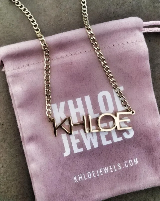Classic Custom Name Necklace KHLOE JEWELS Custom Jewelry Necklaces