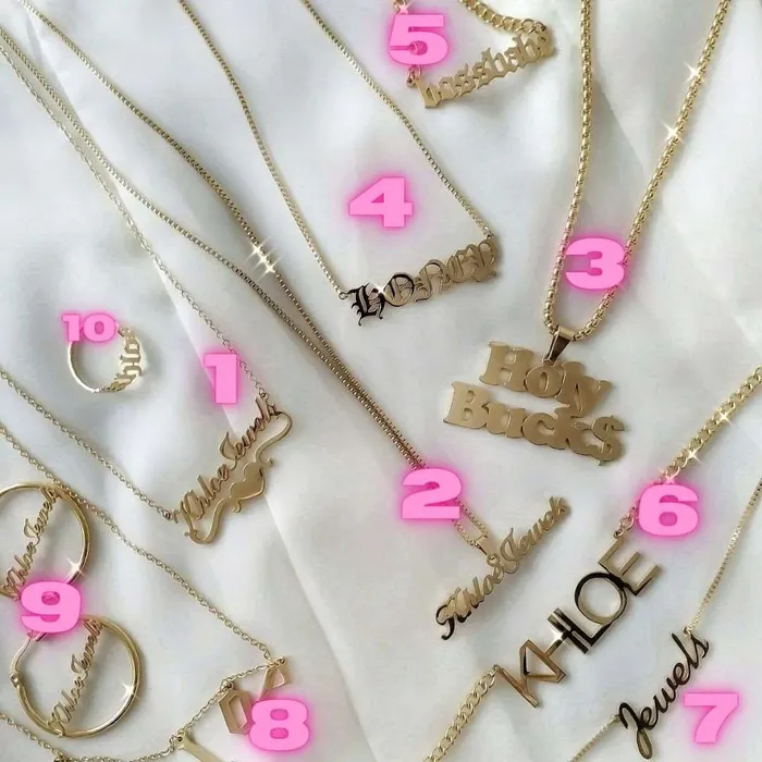Classic Custom Name Necklace KHLOE JEWELS Custom Jewelry Necklaces
