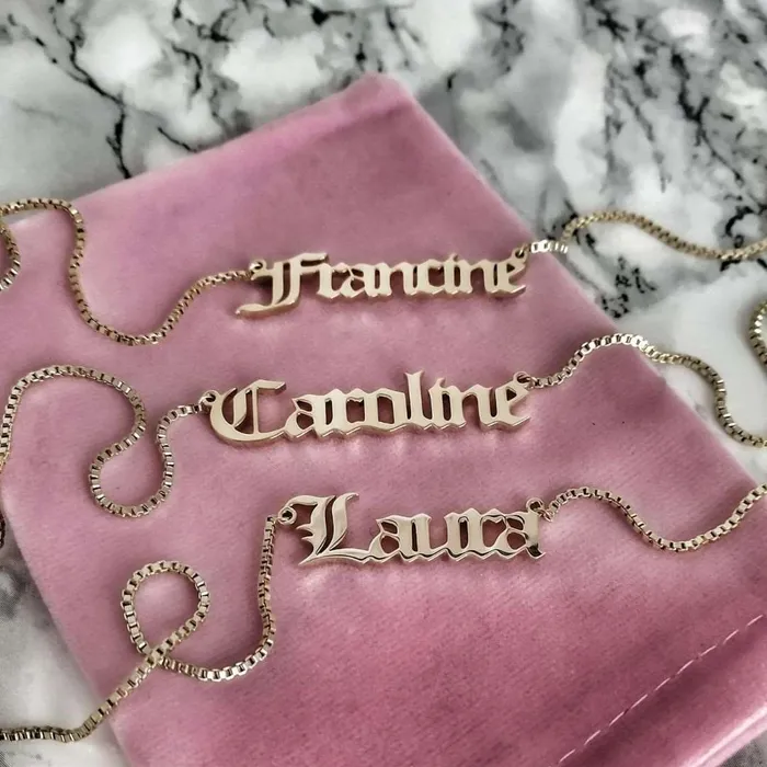 Classic Custom Name Necklace KHLOE JEWELS Custom Jewelry Necklaces
