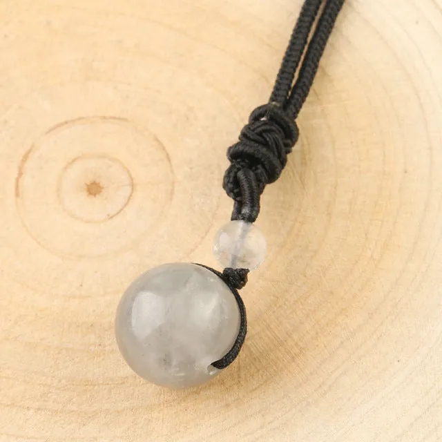 Crystal Sphere Necklace CSJA Necklaces