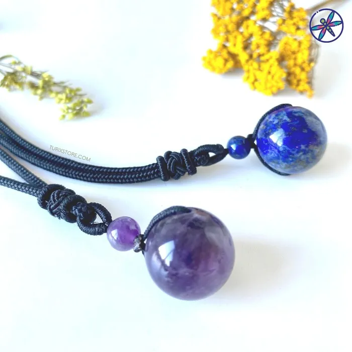 Crystal Sphere Necklace CSJA Necklaces