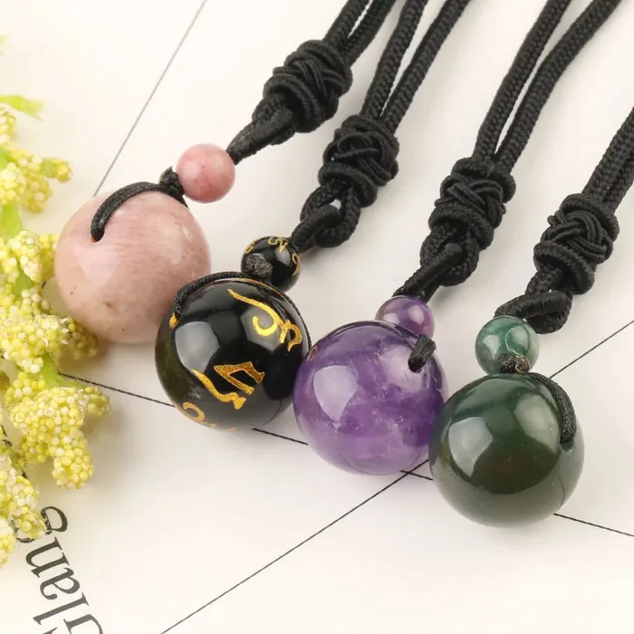 Crystal Sphere Necklace CSJA Necklaces