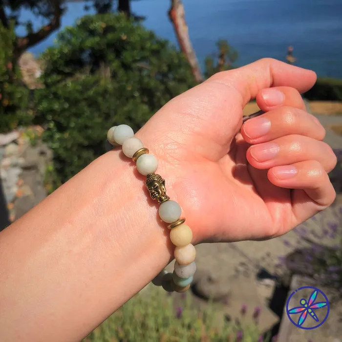 CSJA Bracelets Matte Amazonite Bracelet