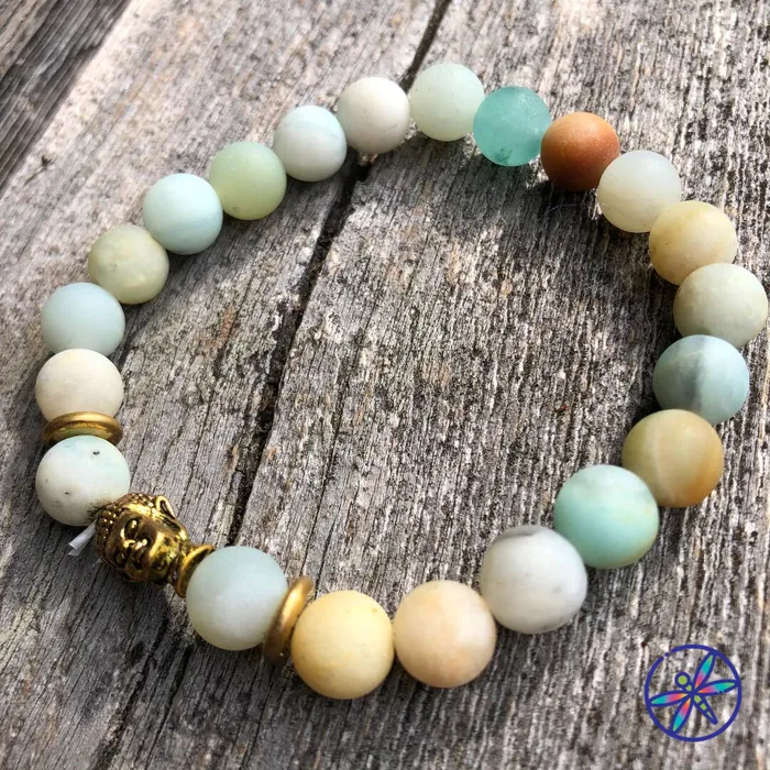 CSJA Bracelets Matte Amazonite Bracelet