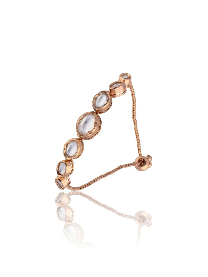 Curio Cottage Bridal Rose Gold and Polki Dainty Bracelet Bracelets Curio Cottage Bridal Rose Gold and Polki Dainty Bracelet Bracelets