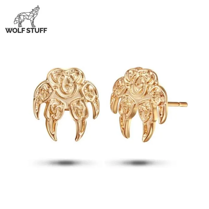 Earrings Wolf Stuff Paw Print Earrings
