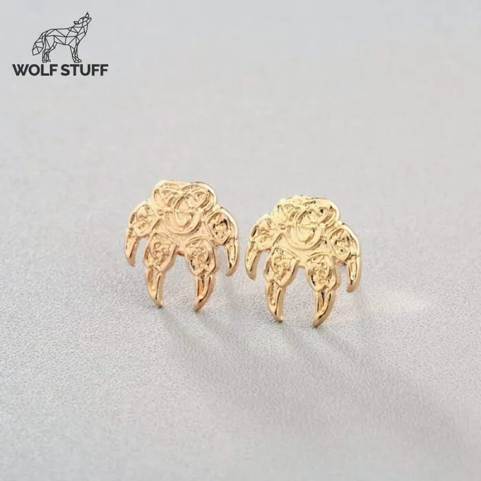 Earrings Wolf Stuff Paw Print Earrings