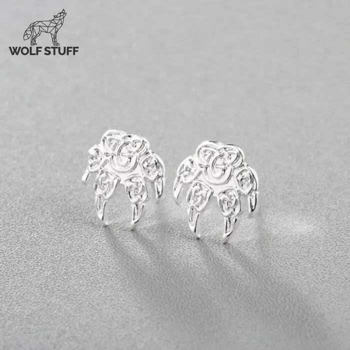 Earrings Wolf Stuff Paw Print Earrings