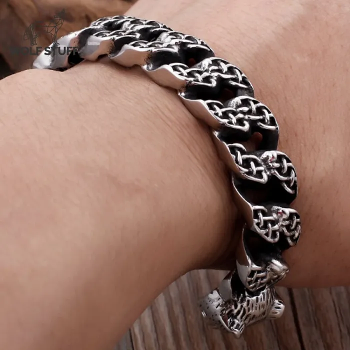 Fenrir Viking Wolf Bracelet Wolf Stuff Bracelets