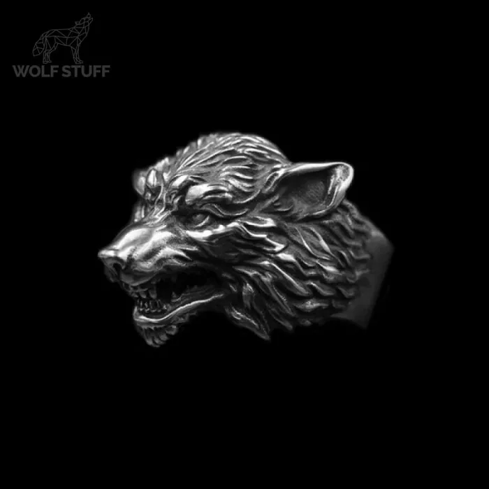 Gothic Wolf Ring Wolf Stuff Rings