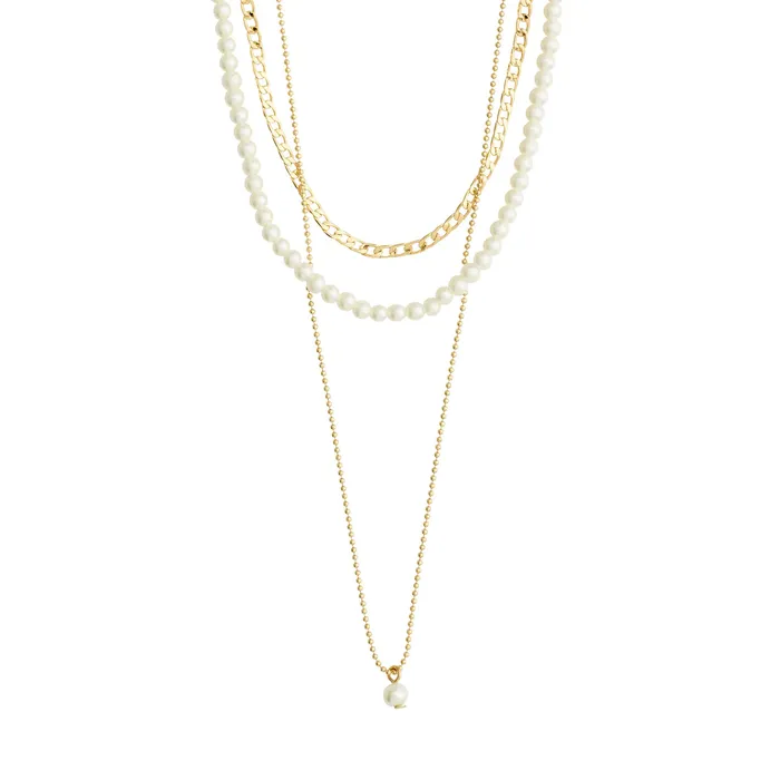 Pilgrim Necklaces Baker Gold Plated 3in1 Necklace Set