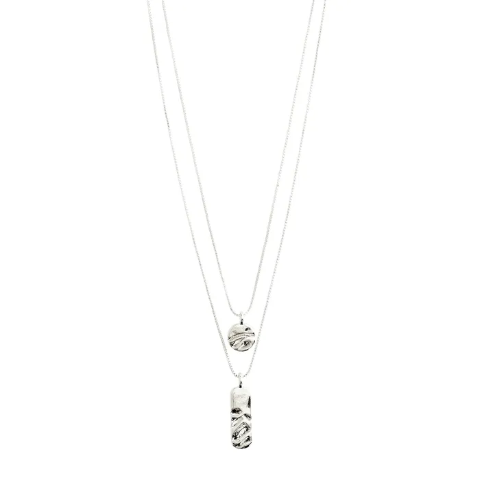Pilgrim Necklaces Blink Silver Plated 2in1 Necklace