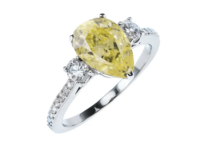 Rings FL LLC Yellow Pear Diamond Engagement Ring White Gold Pear Shape Diamond Engagement Ring Yellow Moissanite Yellow Moissanite Engagement Ring Rings FL LLC Yellow Pear Diamond Engagement Ring White Gold Pear Shape Diamond Engagement Ring Yellow Moissanite Yellow Moissanite Engagement Ring